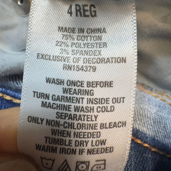 Aero Womens High Rise Skinny Jeans Size 4 Blue Denim Distressed Jeggings Casual - Picture 3 of 11